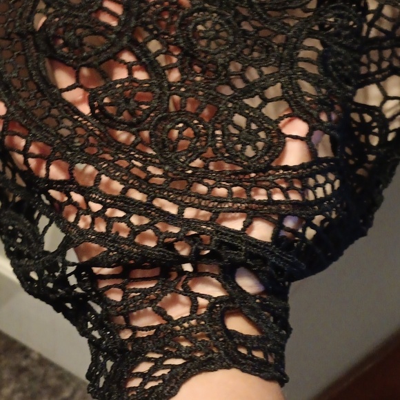 🤠SOLEBLU Lined Crocheted Dress Size Small - Picture 7 of 11